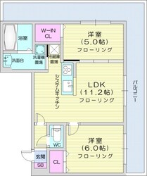 パルクヴィレN21の物件間取画像